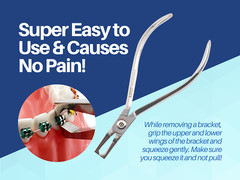 Straight Bracket Removing Pliers Dental Braces Removal Tool ARTMAN