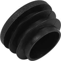 4 Pack 1 Inch (25Mm) round Plastic Hole Plugs, Black Pipe Tubing End Cap for …