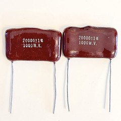2 NOS EM ARCO 20000pF 1000V .02uF 1% Silver Dipped Mica Capacitor DM19 Audio RF