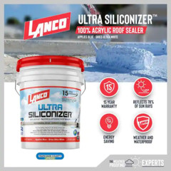 Roof Coating Ultra Siliconizer 100% Acrylic Elastomeric Reflective 5 Gal. NEW