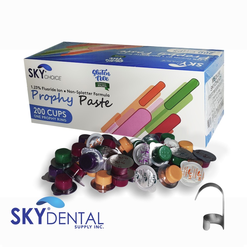 Prophy Paste Prophylaxis Coarse Medium Fine Extra X-Coars Dental 200 cups