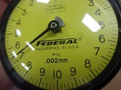 Federal No. P81-R1 Dial Test Machinist Indicator .02 mm Mill Metal Lathe Tool US