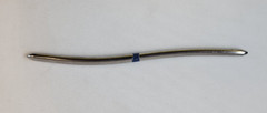 Set of 7 Aesculap Hegar Uterine Dilators 3-18 mm, Double-Ended, S-Shaped, 7-3/4″