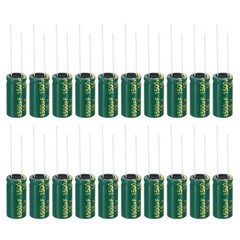 PATIKIL 16V 1500uF Electrolytic Capacitors, 20Pcs 10x20mm Aluminum High Green