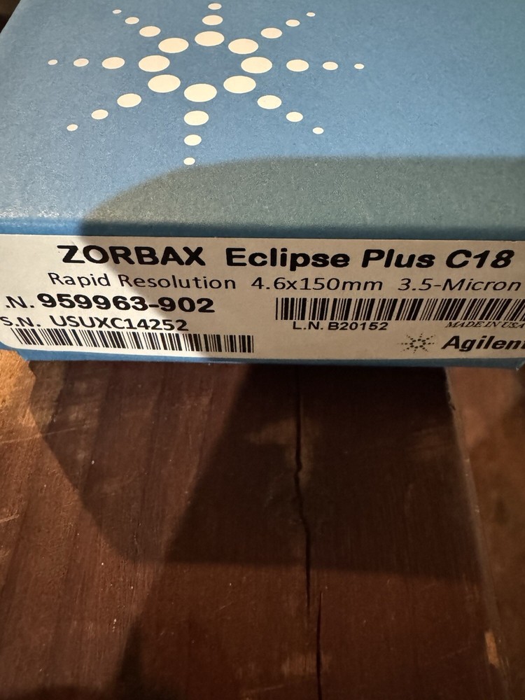 Agilent Brand New Zorbax Eclipse Plus C18, 4.6 x 150mm, 3.5micron