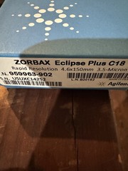 Agilent Brand New Zorbax Eclipse Plus C18, 4.6 x 150mm, 3.5micron