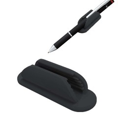 10PCS Black Silicone Desktop Sticky Pen Holder Pencil Stand Essential Office