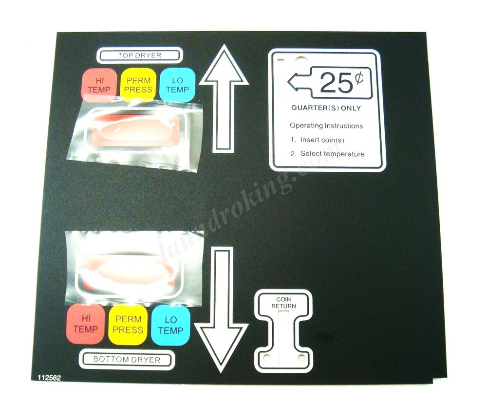 112562 TOUCHPAD FOR ADC AMERICAN DRYER AD330 STACK DRYER