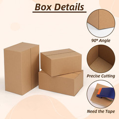 Shipping Boxes Mailers Assorted Sizes 10X7X5, 9X6X4, 8X6X4 Inches Corrugated Car