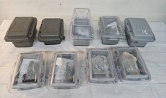 Lot of 9 Red Dot Plastic Code Keepers Home Depot Returns Lot Some MISSING PIECES