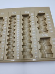 MMF Industries Countex II One-Piece Plastic Coin Counting Tray/Coin Sorter GUC