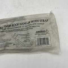Amerimax 21030PK Gutter Hanger With Strap, Aluminum, 5 Inch, 4 Pack