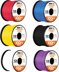 600 Ft 12 Gauge Wire 6 Roll 12 Gauge Automotive Wire Bulk Assortment Pack 12 A