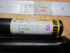 Guhring 2601 10.0 bright coat solid carbide parabolic jobber drill 10mm (@D21)
