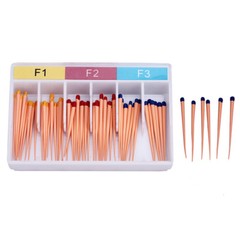 60pcs/Pack Dental Gutta Percha Points F1, F2, F3 Endodontics Root-Canal F1-F3