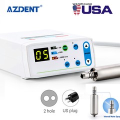 AZDENT Dental Brushless LED Electric Micro Motor 4 Holes Fit E-type Handpiece US