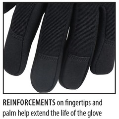 Black Stallion 99PLUS-BLK ToolHandz Plus Original Mechanics Gloves Black, Medium