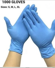 Nitrile Gloves 1000 gloves in a case)Powder-Free Latex-Free , Disposable S-XL