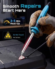 150W Professional Plastic Welder and Hot Stapler Repair Kit with 20PCS Rods