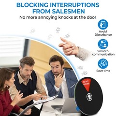 6 Options Office Door Signs, Do Not 6 inch, 6 Options, 6 Inches -Black