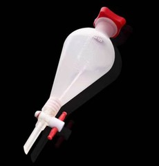 Plastic Separatory Funnel Set, PTFE Stopcock, Lab Chem Supplies, 125-1000ml