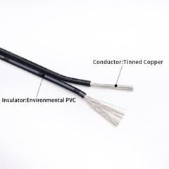 PVC Flexible Electronic Dual Core Wire Tinned Copper Stranded Cable 16 – 30AWG