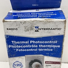 Intermatic K4021C Button Mount Thermal Photocontrol Light Sensor 120V