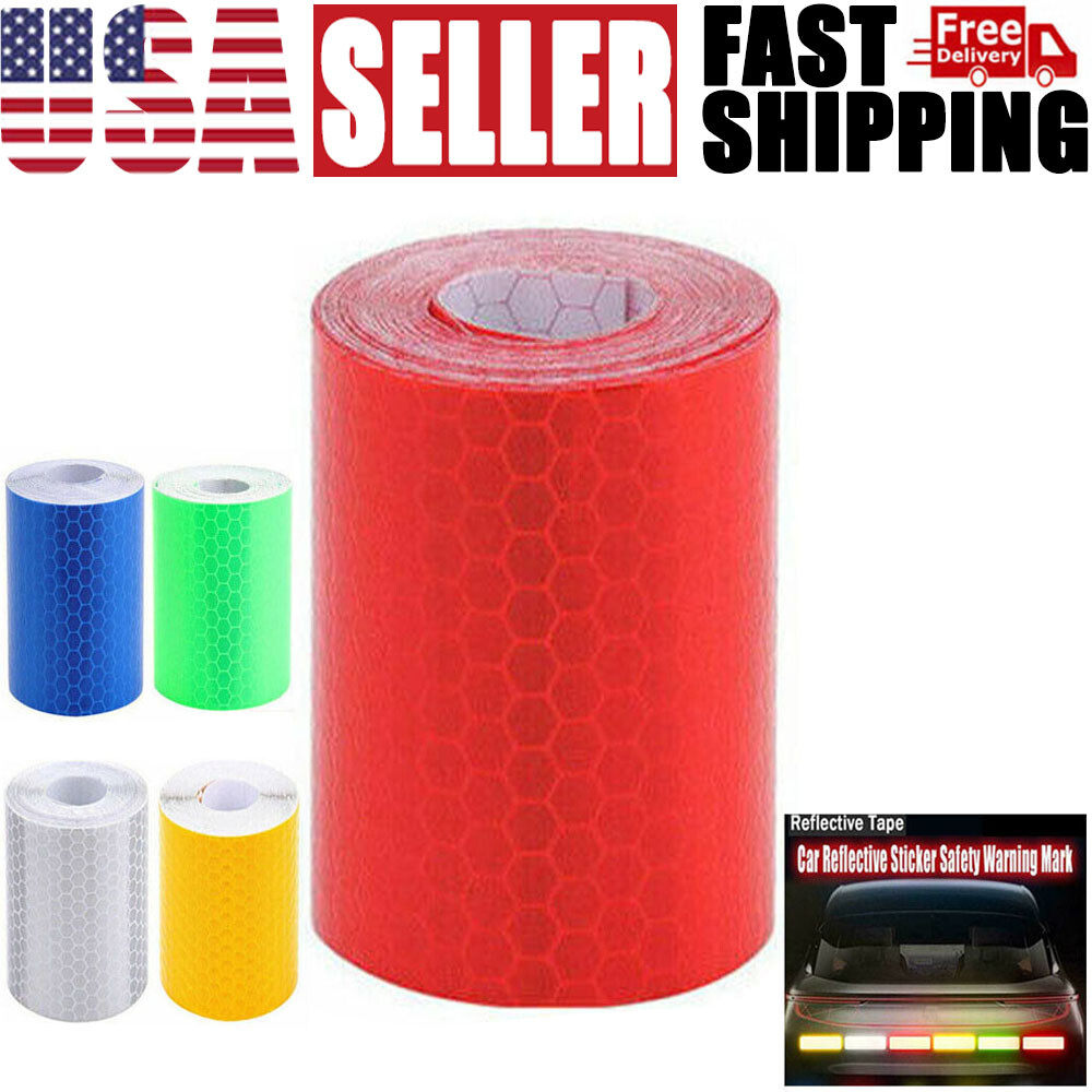 Car Safety Warning Reflective Tape Truck Auto Conspicuity Tape Film Sticker 10Ft