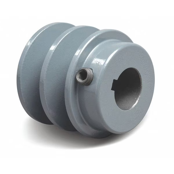 Manufacturer Varies 3/4 in Fixed Bore 2 Groove V-Belt Pulley 2.65 in OD