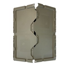 UBMOVE Handheld Attached Lid Container 21.9″ x 15.3″ x 17.2″ Gray
