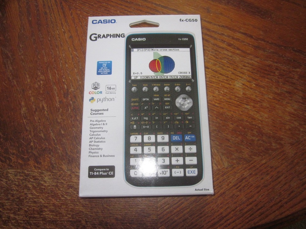 Casio FX-CG50 High-Resolution Python 3D Color Graphing Calculator NEW SEALED