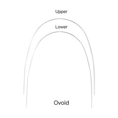 AZDENT Dental ortodónico alambre de arco Ni-Ti redondo rectangular natural Ovoid