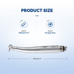 5pcs COXO Dental LED Handpiece 4Hole High Speed Air Turbine Generator Self Power