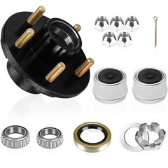 3500Lb Trailer Axle Trailer Hub Kit 5 Bolt 4.5″,5×4.5 Trailer Hub Fit 1-1