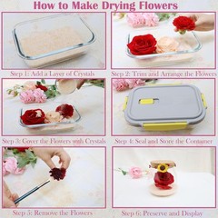 4 Pounds Orange Silica Gel Flower Drying, Color Indicating Premium Silica Gel…