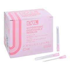Exel 26420 Hypodermic Needles 18 Gauge 1.5″ 100/Bx