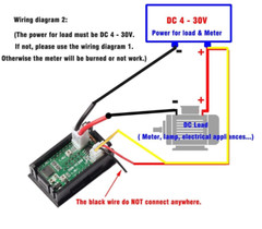 Mini Digital Voltmeter 4 Bits Ammeter DC 200V 10A Car LED Disp Panel Volt Tester