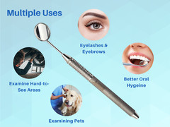 Dental Examination Mirror Kit Tweezers w/ Slip Resistant Surface ARTMAN