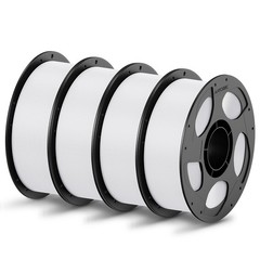 ANYCUBIC PLA Filament 1.75mm Bundle, 3D 1.75 millimeters, 4*1kg Pla White
