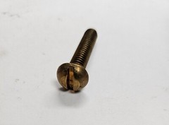 (10pc Pack) 1/4-20 x 1-1/4″ SOLID BRASS Machine Screw Round Head Slotted NEW