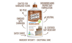 Quick Shine Hardwood Floor Finish 27 oz Plant Based Ready to Use Formula