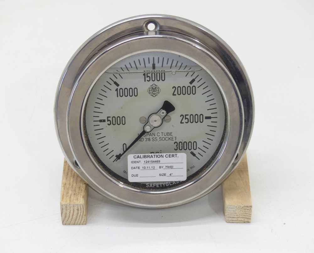 McDaniel AB NI Span C Tube And 316 SS Socket 30,000 PSI 4″ Gauge