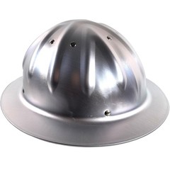Aluminum Hard Hat,Metal Helmet Safety Helmet with Full Brim Lightweight (Alum