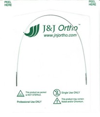 J&J Ortho™ Orthodontic White Coated Arch Wire Ovoid / Natural Optional (1/pk)
