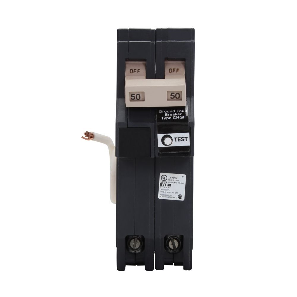 CHN250GF – Eaton – 50 Amp Ground Fault Circuit Breaker