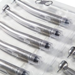 10 PCS Dental LED E-Generator Fiber Optic High Speed Handpiece 4 Hole NSK Style