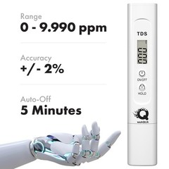TDS Meter Digital Water Tester – Self-Calibrating for Accurate Results – Wate…