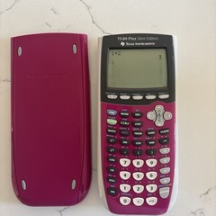 Texas Instruments Pink TI-84 Plus Silver Edition Graphing Calculator Cover,READ