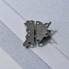44x50mm Wooden Case Box Butterfly Shape Hasp Lock Latch with Screws