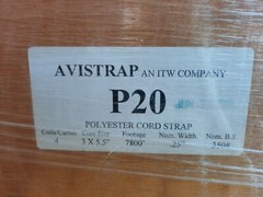 AVISTRAP P20 1/4″x7800′ Polyester Cord Straping 350lb breaking strength 1-ROLL